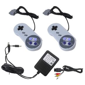 2024 New 2 Pack Wired Controllers for SNES Console, Remote Gamepad Controller for Nintendo SNES Super Entertainment System, Gray