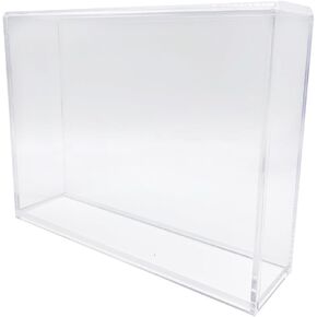 Display Geek, 1 x Acrylic Case Only Compatible with SNES Super Nintendo Standard Video Game Cartridges, 4mm Thick, UV Resistant & Magnetic Slide Bottom - Nothing Else fits