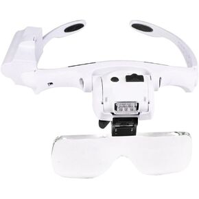 Mounted LED Magnifying Glass Multiple Reading Maintenance Inspection Beauty Magnifying Glass