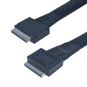 Oculink Cable PCIe 4.0 SFF-8611 to SFF-8611 8i Cable for Server, 3.3 feet (100 cm)