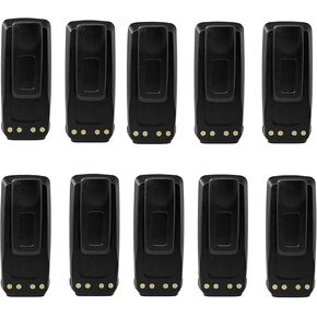 10 Pack PMNN4077C PMNN4077 PMNN4069A PMNN4066A 7.4V 2600mAh Li-ion Battery for XPR 6550 XPR 6350 XPR6580 XPR6100 XPR6500 XPR6300 XPR6350 XPR6380 Radio PMNN4066 PMNN4065 with Belt Clip