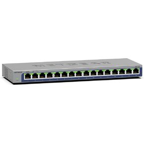 NETGEAR 16-Port Gigabit Ethernet Unmanaged Switch (GS116) - Desktop or Wall Mount, and Limited Lifetime Protection