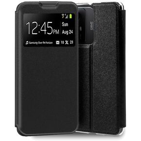 Flip Cover for Xiaomi Redmi Note 12S Smooth Leatherette Black