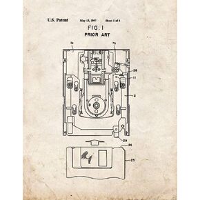 Floppy Disk Patent Print Old Look (5" x 7") M12406