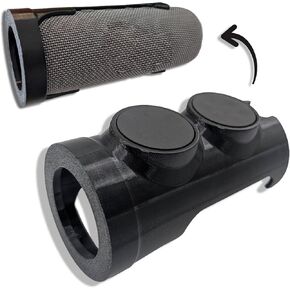 Magnetic Mount Compatible for FLIP 5 & FLIP 6 & FLIP 7 – Black Speaker Holder with Dual 30lb Rubberized Magnets – Vertical & Horizontal Fit 3D Printed (Speaker Not Included)