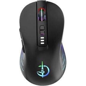 Holy Sword M900 Wireless Gaming Mouse, 7 Keys, 2.4G & Bluetooth, 4 DPI Levels, RGB Lighting, Ergonomic Design