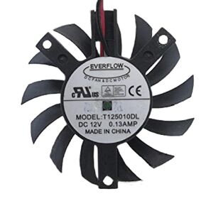 for T125010DL 12V 0.13A 27MM Fan - 27X35X35MM 2-Wire Graphics Card Cooling Fan