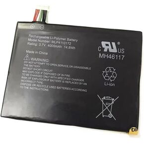 Replacement MLP4110172 Battery Compatible with McNally OverDryve 7/8 pro Car GPS 4000mAh MLP4110172
