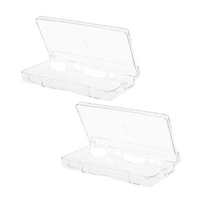 2pcs Clear Crystal Hard Shell Case Cover For Nintendo DSL NDS Lite NDSL Console
