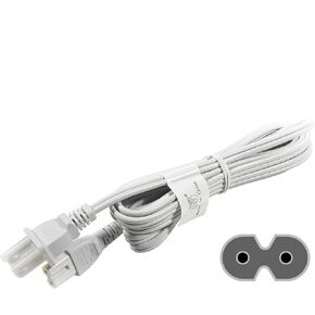for 10ft White AC Power Cord for Microsoft Xbox One X Gaming Console, Mains Cable