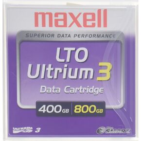 Maxell MAX183900 LTO Ultrium 3 Tape Cartridge