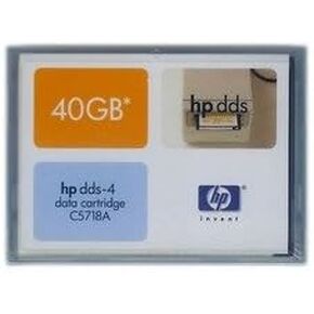 HP Tape, 20/40GB DDS 4, Part # C5718A, Blue, 4mm Tape, 1 Count