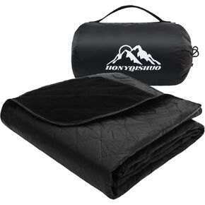 Outdoor Waterproof Camping Blanket, Foldable Fleece Stadium Blanket for Outdoor Sports Event, Camping, Picnics