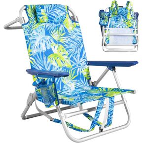 Rainbow Beach Chair for Adults | Folding | Heavy Duty | Adjustable Lay Flat, Lightweight | Outdoor