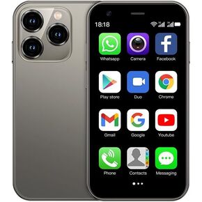 Mini Cell Phone,3GB+64GB Memory Mini Smartphone,Android 8.1 Unlocked Phone,3 Inch HD Screen,Dual SIM, Dual Standby.Best Gift for Children-Blue