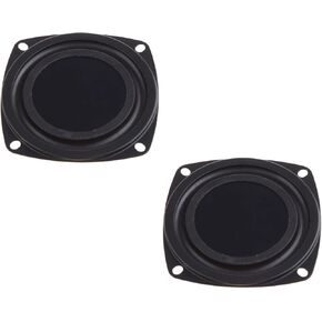 2pcs 2 Inch 52mm Woofer Vibrating Membrane Iron Rubber Vibration Diaphragm Plate Replacement Passive Radiator Film for Bass Speaker Subwoofer Loudspeaker Audio DIY Repair
