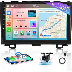 2+ 32GB Android 11 Car Stereo for Honda CRV 2007 2008 2009 2010 2011 2012 Car Radio with 9" Touchscreen Headunit GPS Navigation in Kuwait