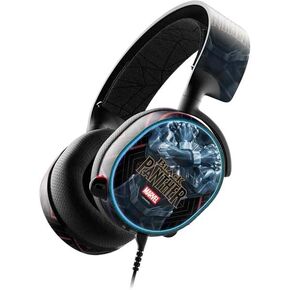 Skinit Decal Audio Skin Compatible with SteelSeries Arctis 3 - Officially Licensed Marvel Black Panther Night Time Watch Design