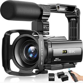8K فيديو كاميرا كاميرا كاميرا الفيديو 88MP UHD WIFI Vlogging Cameras لـ YouTube 18x Digital Zoom IR Light Vision 3.0''0''0'SAUCH CAMPAR