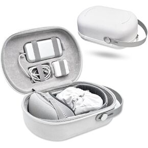 Macally Case for Apple Vision Pro - Protection That Travels With You - Lens Protector, Accessory Pouch, AirTag Slot, and Carry Handle – Protective Apple Vision Pro Accessories