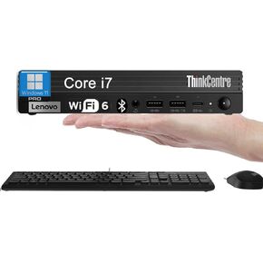 2025 Lenovo ThinkCentre M70q Gen 5 Tiny Desktop PC (Intel 20-Core i7-14700T, 32GB DDR5 RAM, 1TB PCIe SSD, UHD Graphics 770) MFF, Mini PC, DisplayPort, Wi-Fi, Ethernet, Bluetooth, Win 11 Pro