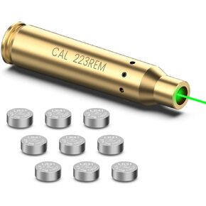 hawkway Laser Bore Sight 223 5.56mm ليزر أحمر Boresighter مع 3 مجموعات من البطاريات