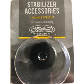 Mathews Flatline Stabilizer Weight Black 1 oz.