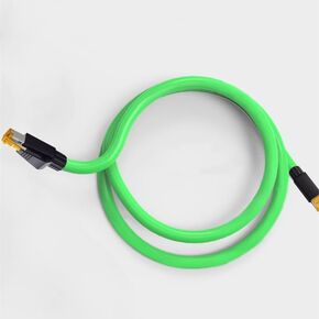 فئة Ultra 5 درع مزدوج عالي الكابلات المرنة الكابل Ethernet كابل روبوت الذراع الكابل الصناعي القياسي RJ45 الموصل الطول: 10 أمتار