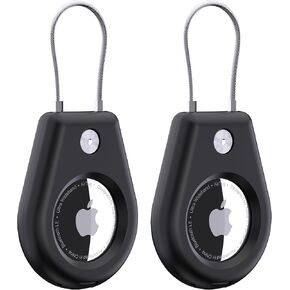 حامل مقاوم للماء مكون من 4 قطع من Airtags، حافظة سلسلة مفاتيح Airtag لعلامة Apple، حافظة ناعمة لكامل الجسم مقاومة للصدمات لطوق الكلاب والقطط والأمتعة والمفاتيح (4 ألوان) in Kuwait