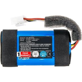 3.7V Replacement Battery for JBL JBLFLIP5WHTAM, Flip 5 PN ID1060-B, 1INR19/66-2 5200mAh
