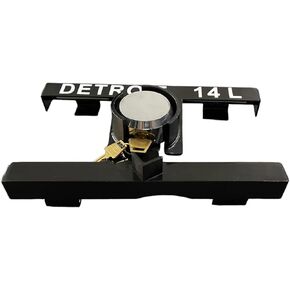 Computer Security Lock for Detroit Diesel 14 Liter Engine, Black and Silver