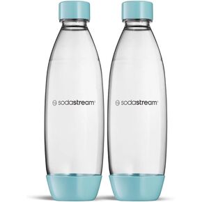 Sodastream, 2 Individual Dishwasher Safe Bottles for Duo, Terra, E-Terra, Art, Gaia, Dark Blue