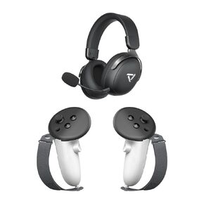 PRISMXR Controller Grips and Wireless Gaming Headset Compatible with Quest 3S/3