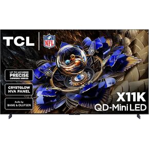 TCL 98 بوصة من فئة X11K Series QD-Mini LED 4K UHD Google TV Smart Ultra Premium Mini-Premium-Qled ، 144Hz ، شاشة مضادة للانتعاش ، صوت Bang & Olufsen ، Dolby Atmos (98x11k ، 2025 Model)