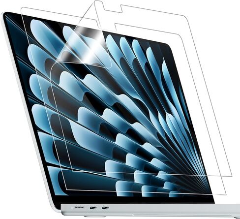 2 حزمة 13 "واقي شاشة غير لامع مصمم لـ 2025 Macbook Air 13.6 بوصة M4 Model A3240 & Touch ID Frosted 5H PET عالي الوضوح المضاد للتربة الغبار محمول ملحقات الجلد (Matte) in Kuwait
