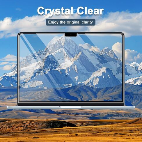2 حزمة 13 "واقي شاشة غير لامع مصمم لـ 2025 Macbook Air 13.6 بوصة M4 Model A3240 & Touch ID Frosted 5H PET عالي الوضوح المضاد للتربة الغبار محمول ملحقات الجلد (Matte) in Kuwait
