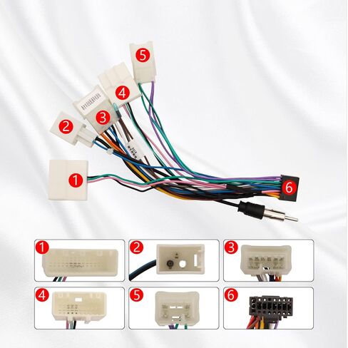 ViaBecs for Toyota Stereo Wiring Harness Kit for Corolla RAV4 Camry 4Runner Prado Tundra, Highlander Plug&Play Connector with CANBUS Adapter, Supports JBL, Backup or 360 Camera SWC in Kuwait