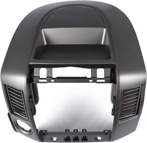 GRAND ORANGE Center Dash Radio Ac Bezel w/o Speaker Bezel Compatible with 2004-2006 Nissan Titan, Armada SE & XE WITHOUT Center Speaker Gray 682578S800 in Saudi Arabia