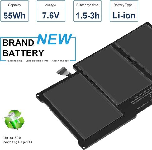 ASUNCELL A1466 A1405 Laptop Replacement Battery for MacBook Air 13 inch A1466 (Mid 2012, Mid 2013, Early 2014, Early 2015,2017) A1369(Late 2010, Mid 2011 Version) 7.6V 55Wh in Saudi Arabia
