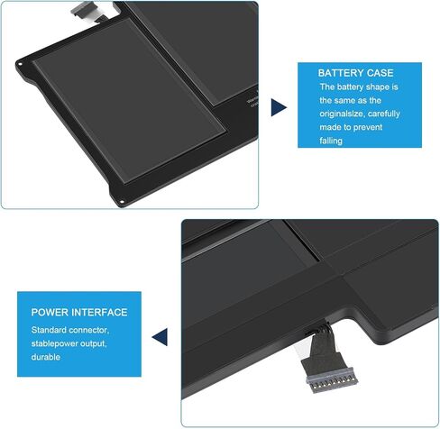 ASUNCELL A1466 A1405 Laptop Replacement Battery for MacBook Air 13 inch A1466 (Mid 2012, Mid 2013, Early 2014, Early 2015,2017) A1369(Late 2010, Mid 2011 Version) 7.6V 55Wh in Saudi Arabia