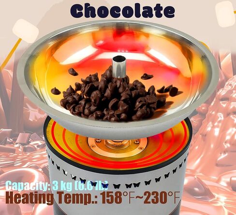 INTSUPERMAI 4-Tier Commercial Chocolate Fountain Fondue with Digital Controll, 6.6Ibs Capacity, Stainless Steel for Weddings Parties Events Restaurants 110V (4-Tier) in Saudi Arabia
