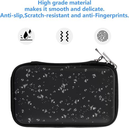 Gadget Case Waterproof Double Layers All-in-One Designed for External Hard Drive,USB Flash Drives,SD Card,Power Banks with Hand Strap (Black) in Saudi Arabia