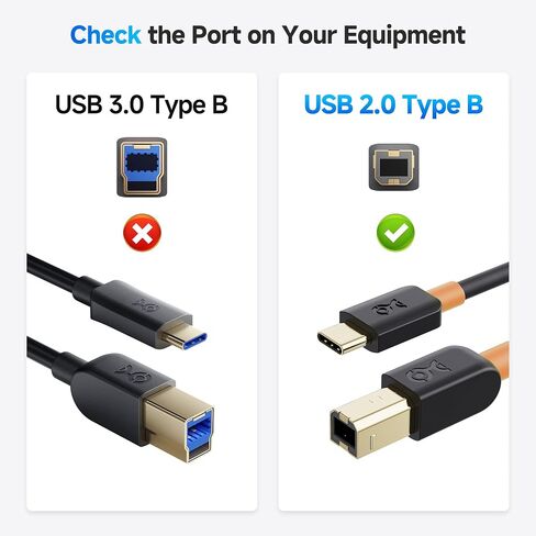 Cable Matters USB B to USB C Cable, 3.3ft, Black in Kuwait