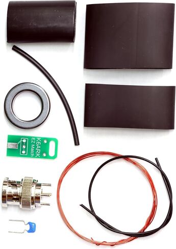 K6ARK EZ Match Antenna Kit with BNC Connector, Magnet Wire, Heat Shrink Tubes, Electronic Components (Female BNC Connector) in Saudi Arabia