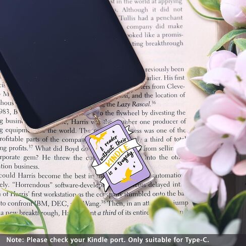 Lparkin Dragon Kindle Dust Plug Scarms for Type C/USB C ، أغلفة ميناء مقابس مضادة للغوار لنوع الهاتف الخلوي C/USB C ، هدية لعشاق الكتب الرجال ، مجموعة من 9 in Saudi Arabia