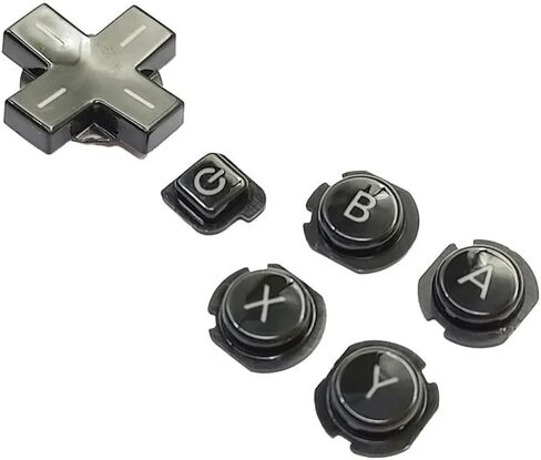 Replacement for Nintendo 3DS Game Console ABXY D-Pad Button A B X Y D-Pad Direction Cross Buttons (Black) in Saudi Arabia