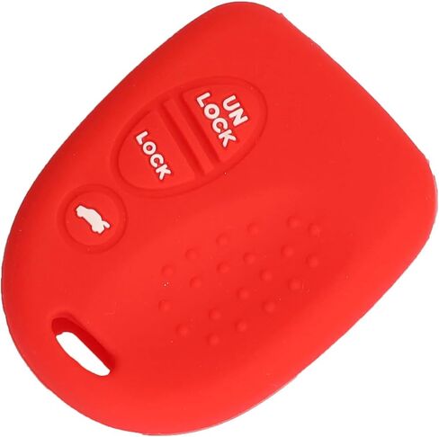 بالنسبة إلى Holden Pontiac Colorado Trailblazer Commodore Silicone Auto Car Key Case Cover Remote Key Shell (Red) in Kuwait