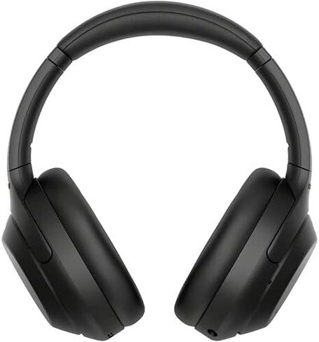 Sony WH-1000XM4 Wireless Noise Canceling Overhead Headphones with Mic for Phone-Call, Voice Control, Black, with USB Wall Adapter and Microfiber Cleaning Cloth - Bundle in Saudi Arabia
