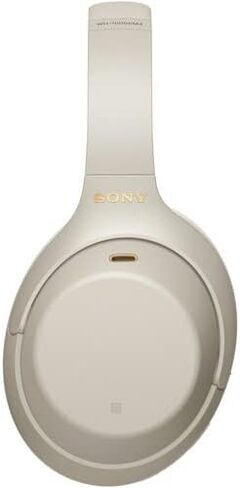 Sony WH-1000XM4 Wireless Noise Canceling Overhead Headphones with Mic for Phone-Call, Voice Control, Black, with USB Wall Adapter and Microfiber Cleaning Cloth - Bundle in Kuwait