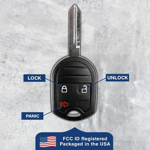 KeylessOption Keyless Entry Remote Control Uncut Blank Car Ignition Key Fob Replacement for CWTWB1U793 (Pack of 2) in Saudi Arabia